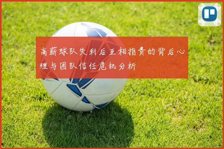 高薪球队失利后互相指责的背后心理与团队信任危机分析